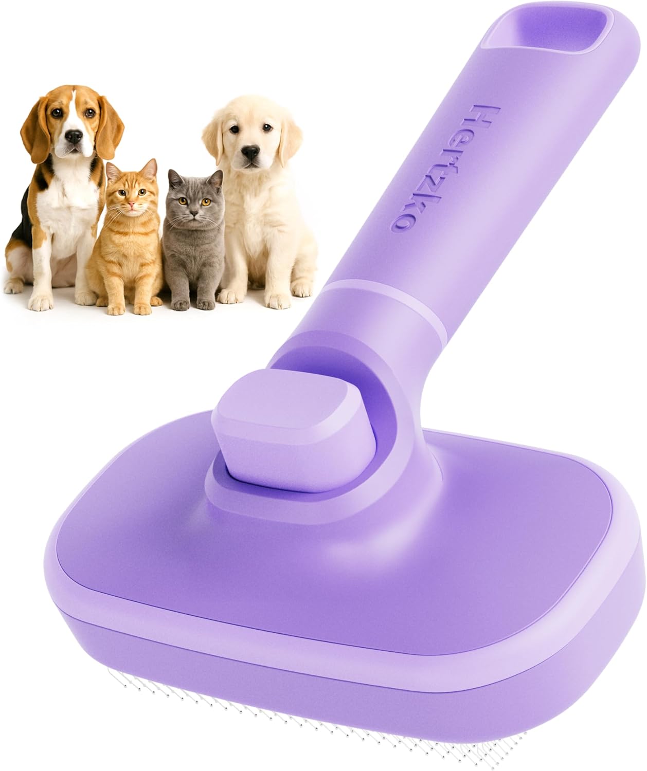 Hertzko self-cleaning slicker brush